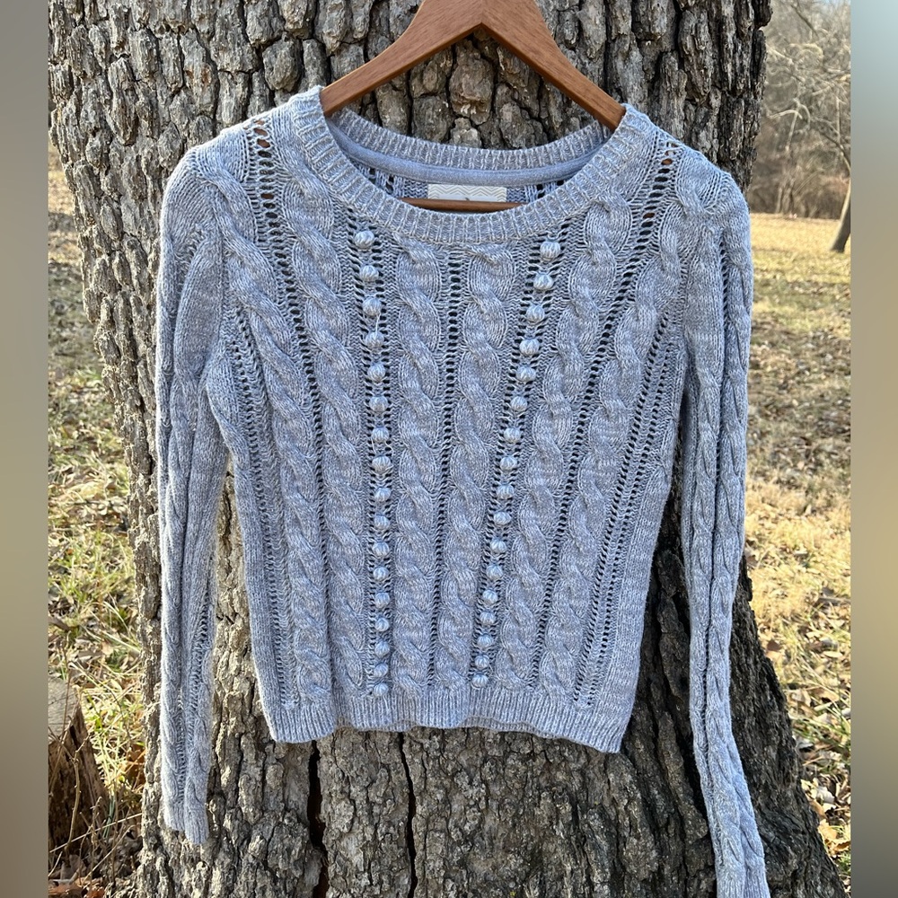 ⭐️Ruby Moon Cable Knit Sweater in size S